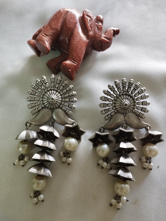 Silver lookalike fine quality earrings